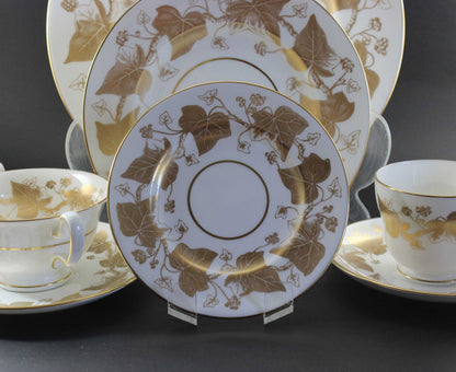 Wedgwood, Golden Ivy Bone China,  7 Piece Place Setting