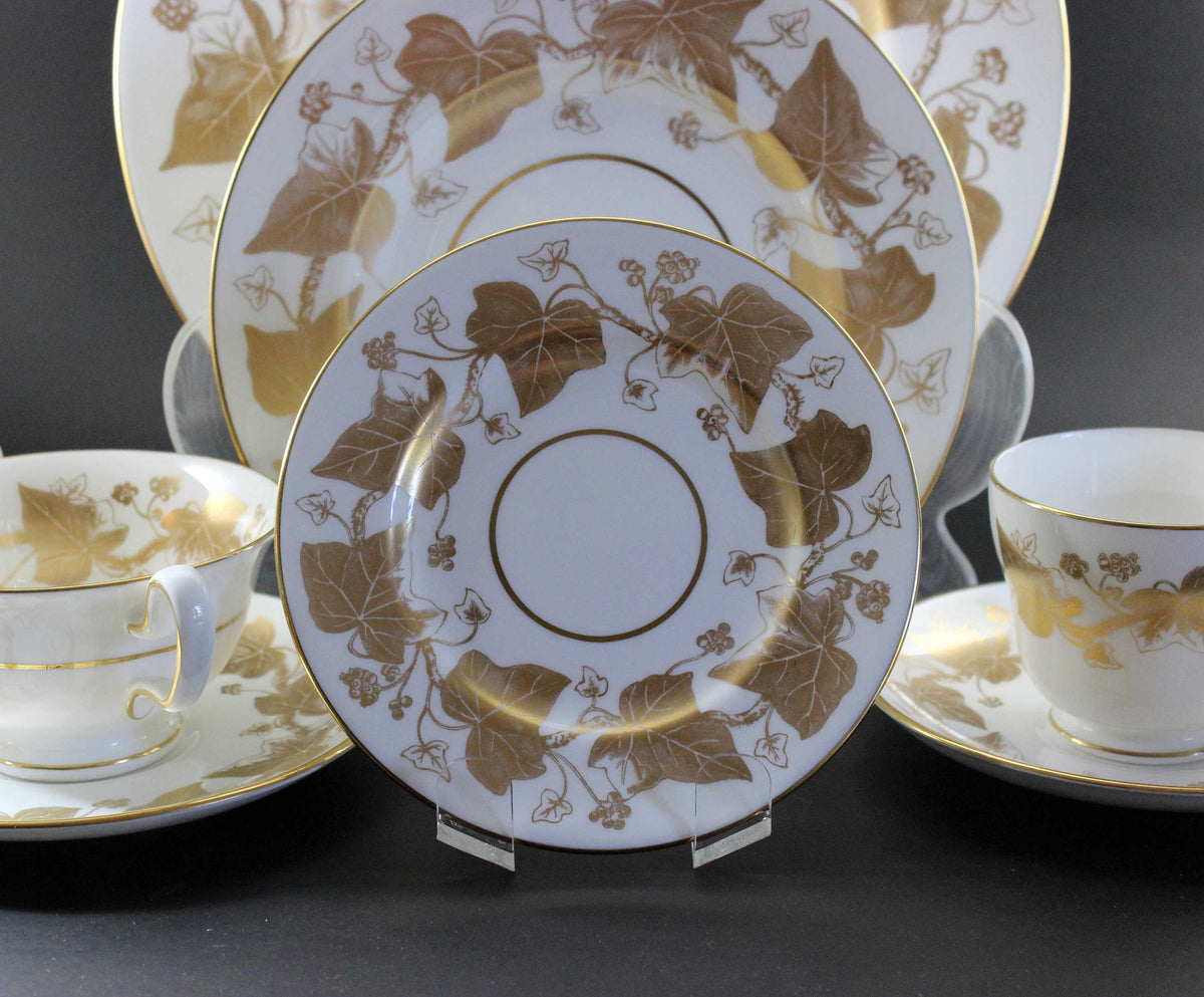 Wedgwood, Golden Ivy Bone China,  7 Piece Place Setting