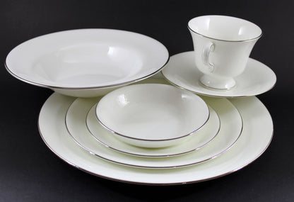 Wedgwood Silver Ermine Bone China