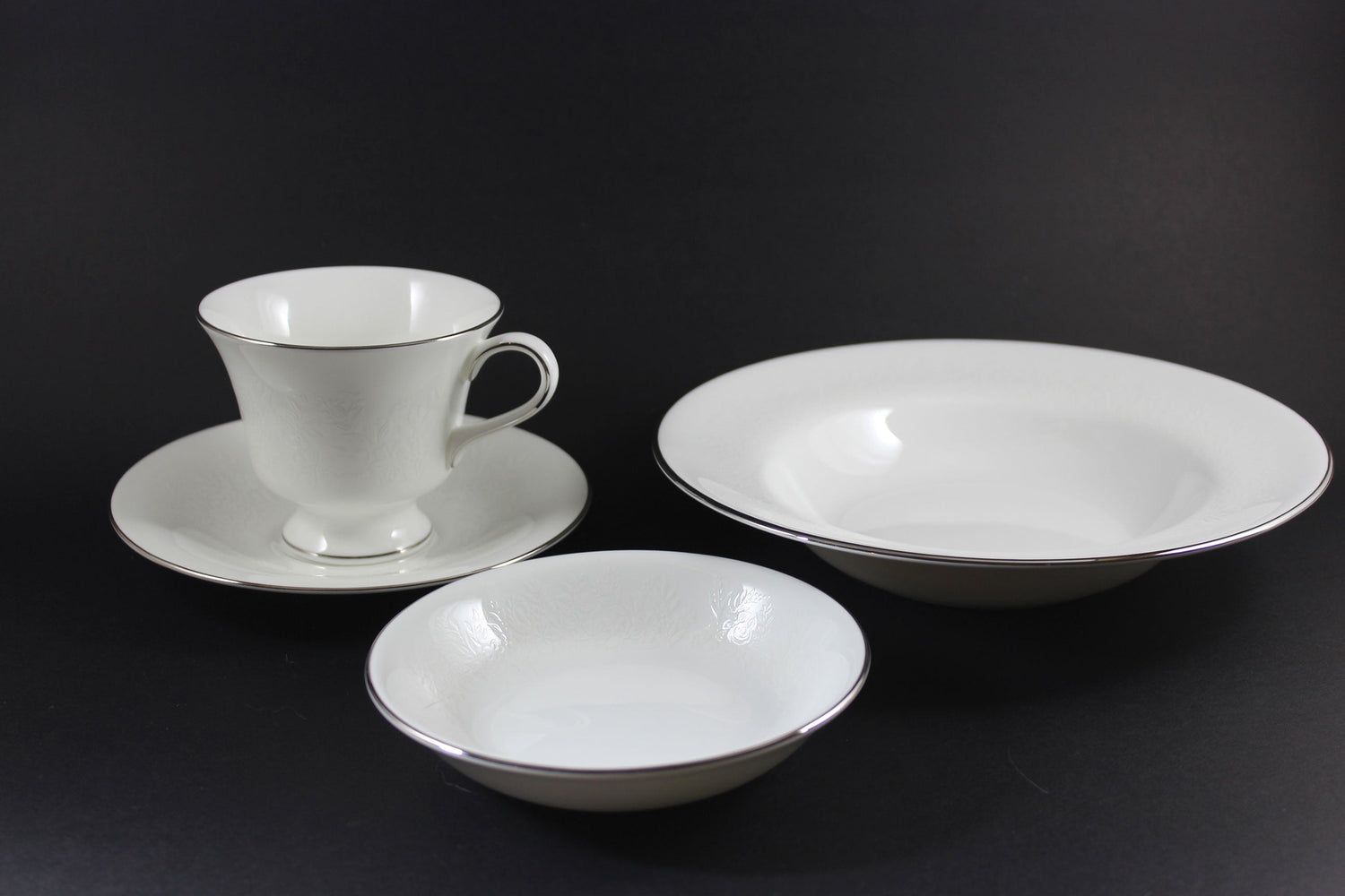 Wedgwood Silver Ermine Bone China