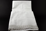 White Crochet Lace Edged Pillowcase Set