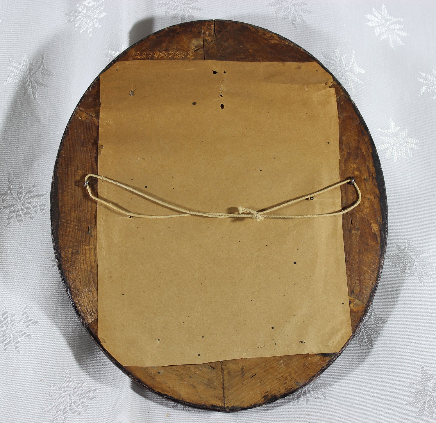 Antique Oval Picture Frame Wood