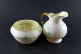 Belleek China Cream & Sugar 