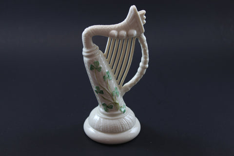 belleek shamrock harp made in ireland fine parian china