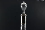 Brilliant Cut Glass Decanter with Sterling Collar 