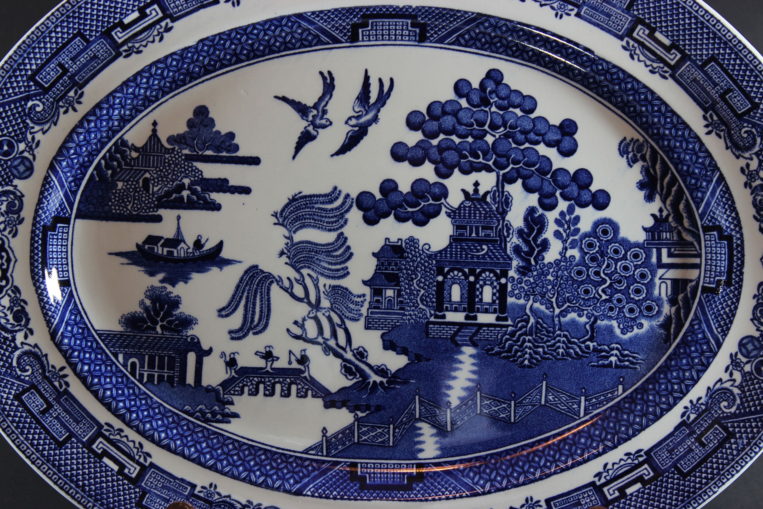 Blue Willow, 12&quot; Platter, Johnson Brothers