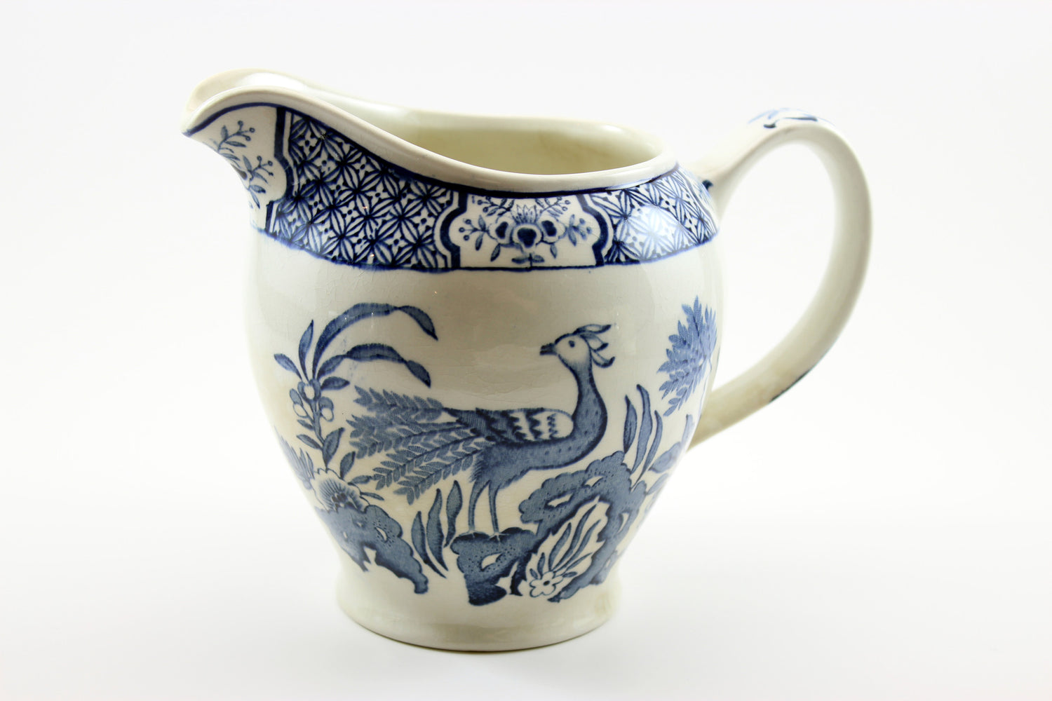 Blue and White &quot;Juan&quot; Wood and Sons Ltd., England. Small pitcher. Circa 1930&