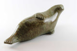 Inuit Sculpture-Large Brown Seal-Joanasie Lyta