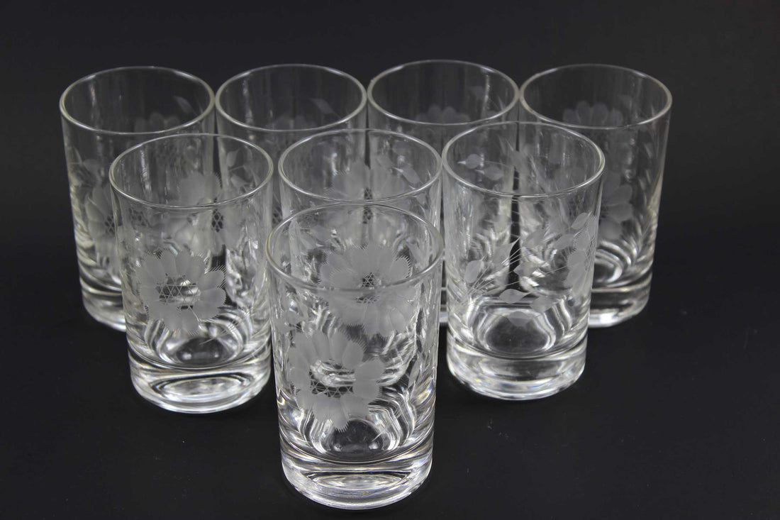 Hughes Cornflower Crystal Short Tumblers