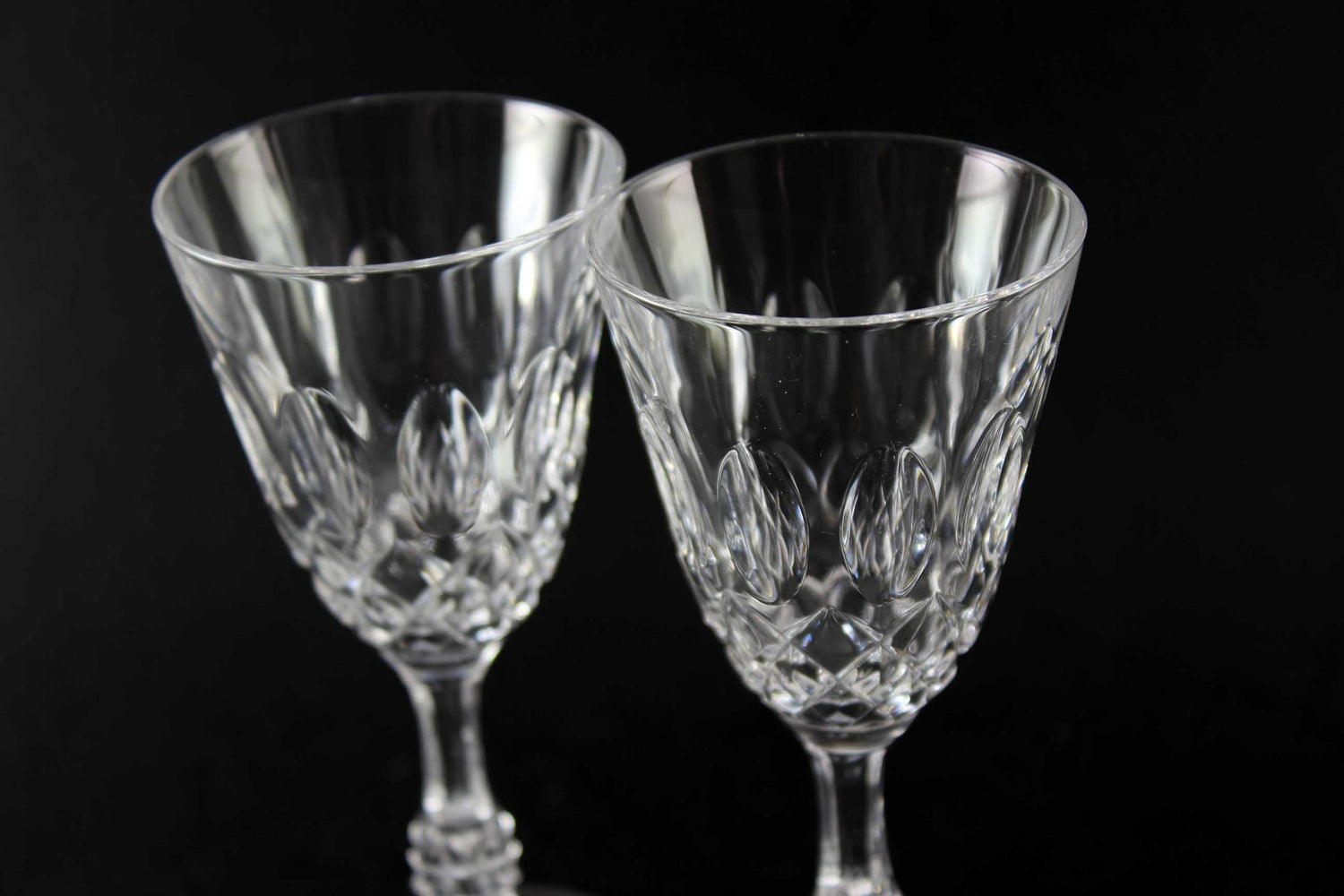 Cross and Olive Cordial/Liqueur Glasses