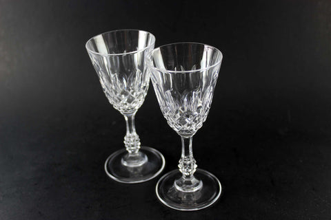 Cross and Olive Cordial/Liqueur Glasses