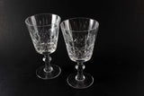 Cross and Olive Crystal Wine Glasses