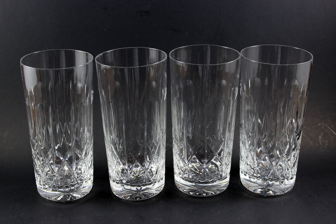 Cross and Olive Crystal High Ball Glasses