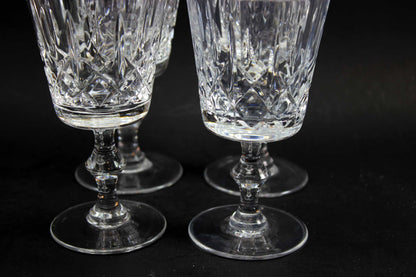 Cross and Olive Crystal, White Wine Glasses (4)
