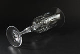 Cross and Olive Crystal Champagne Flute