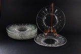 Cross and Olive Crystal, Dessert Plates