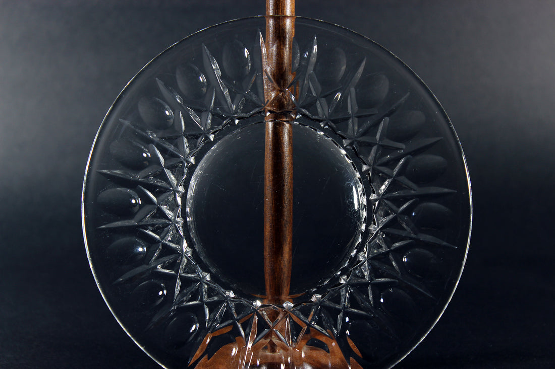 Cross and Olive Crystal, Dessert Plates