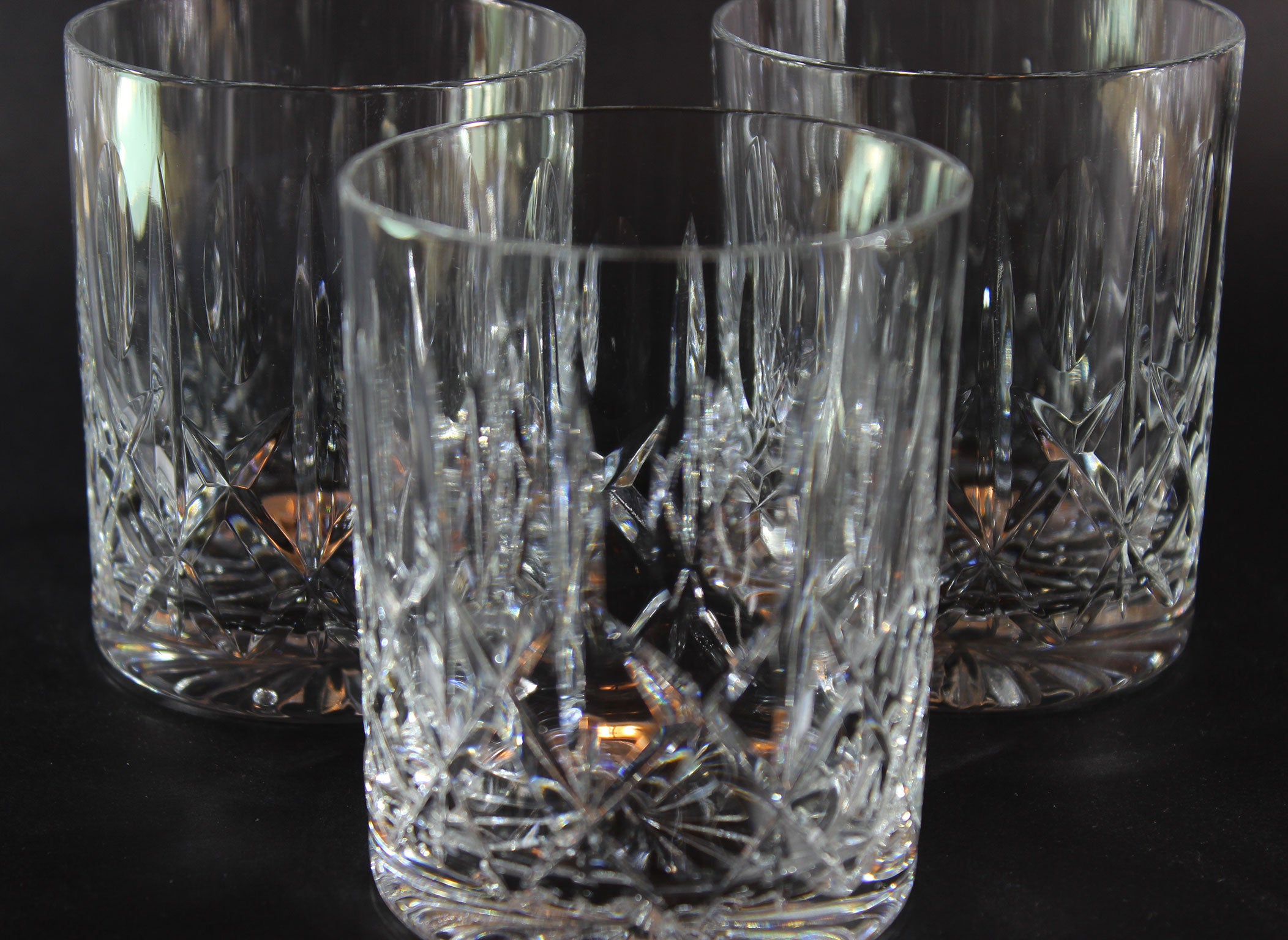 Cross and Olive Old Fashioned Glass