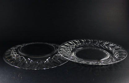 Cross and Olive Crystal Serving Plates