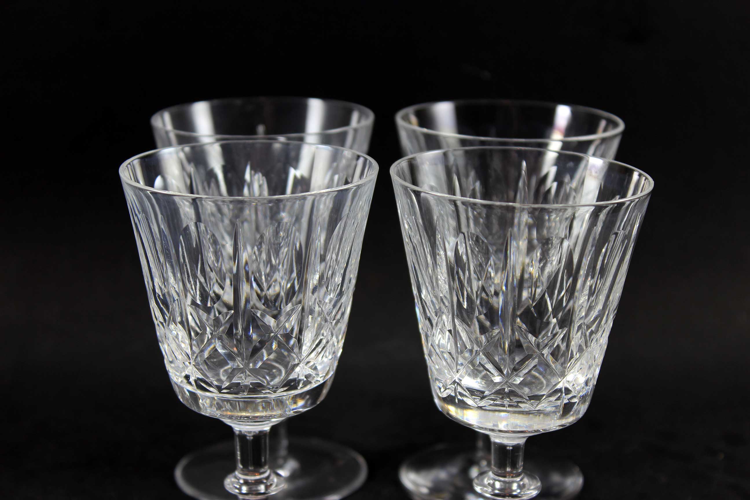 Edinburgh Crystal, Cross and Olive, White Wine Glasses