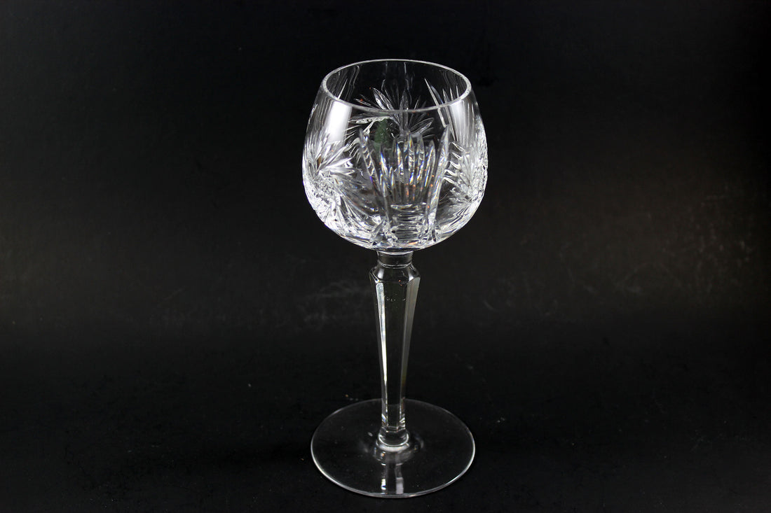 Pinwheel Crystal Hock Glasses