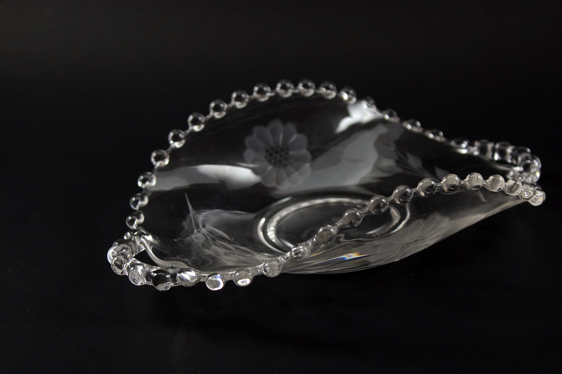 Hughes Cornflower Candlewick Dish