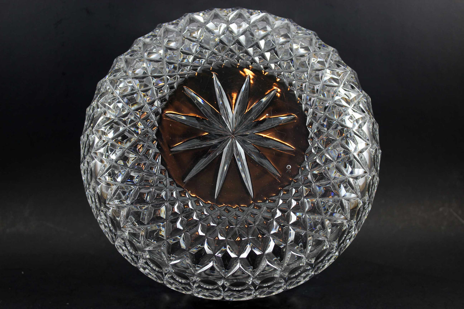 Diamond Cut Crystal Bowl 1