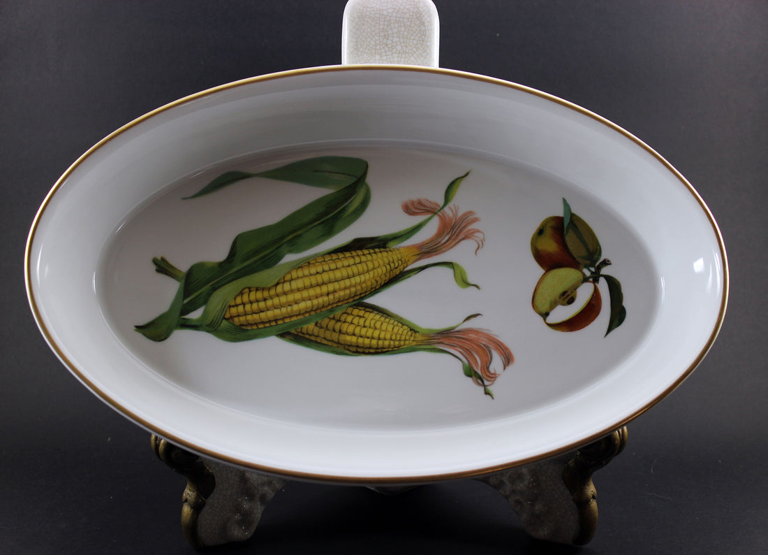 Evesham Gold, Royal Worcester, Oval Casserole Dish