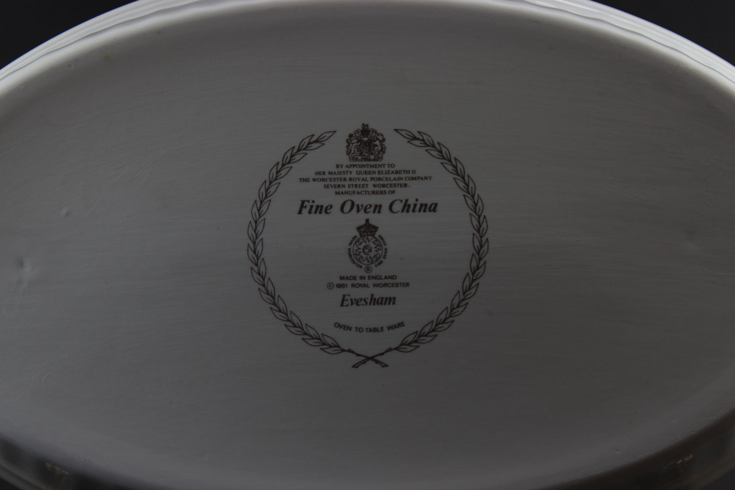 Evesham Gold, Royal Worcester, Oval Casserole Dish
