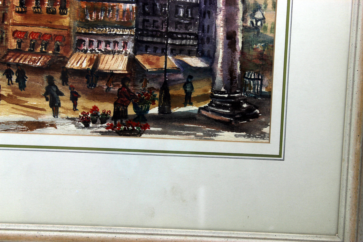F.A. Sibbert-Main Street Corner-Original Watercolour