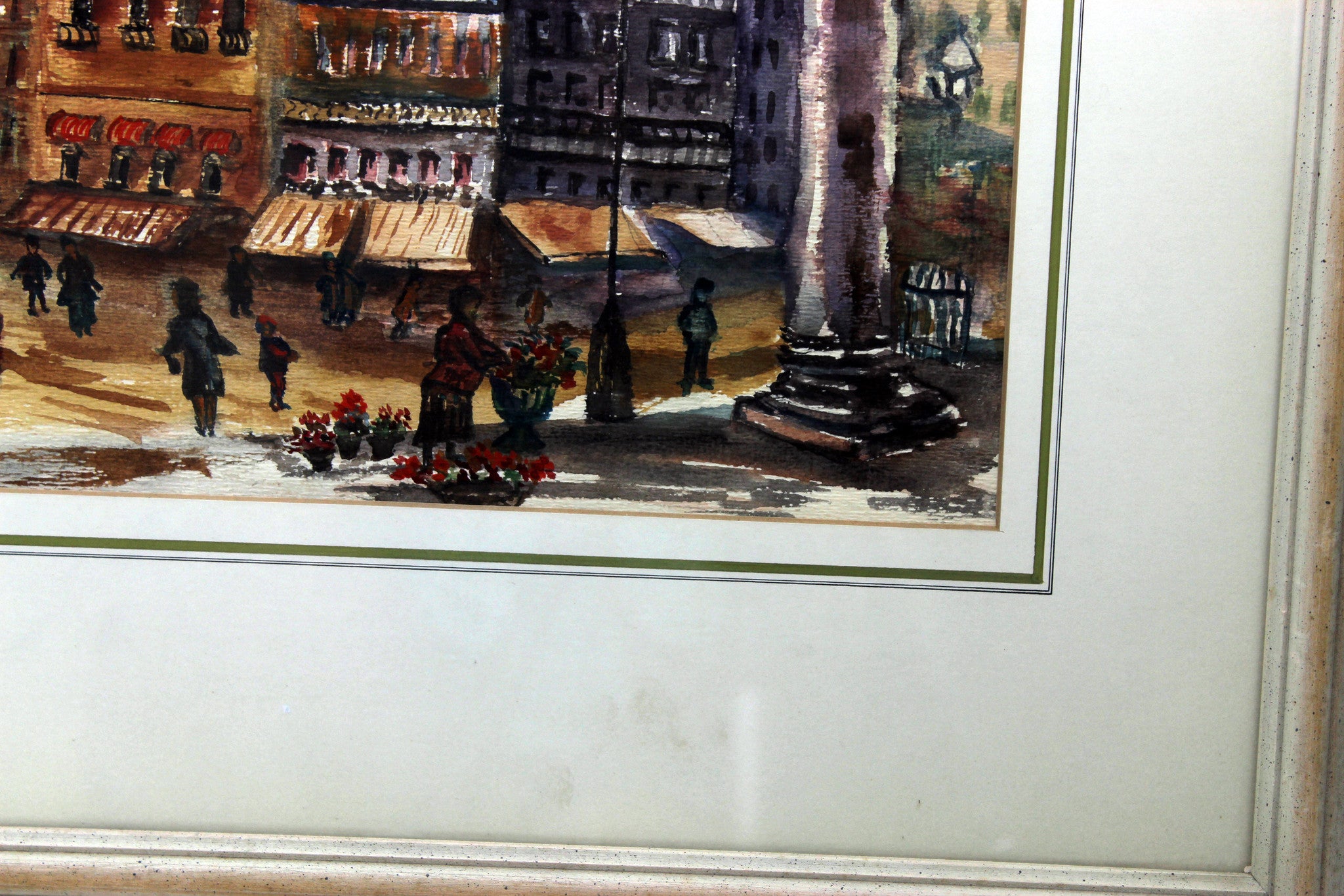 F.A. Sibbert-Main Street Corner-Original Watercolour