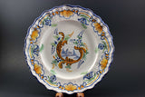 French Faience Montagnon Scalloped Plates