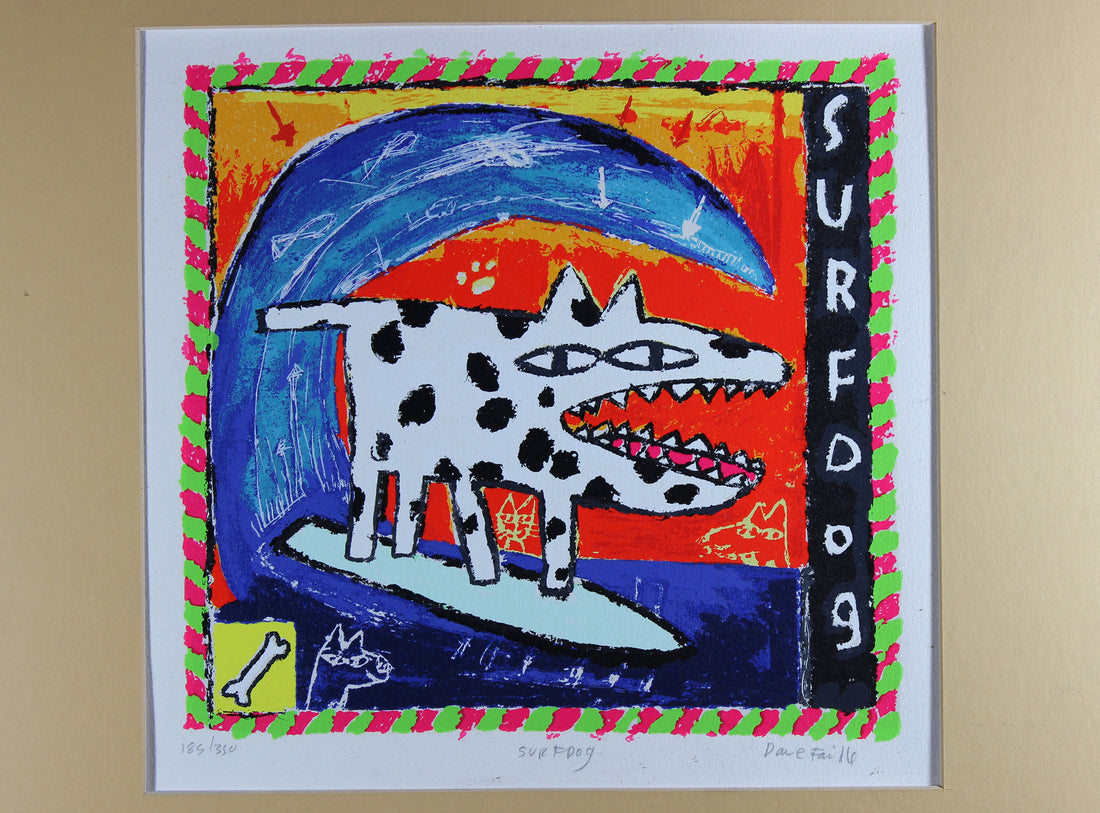 Dave Faville, Surf Dog, Serigraph