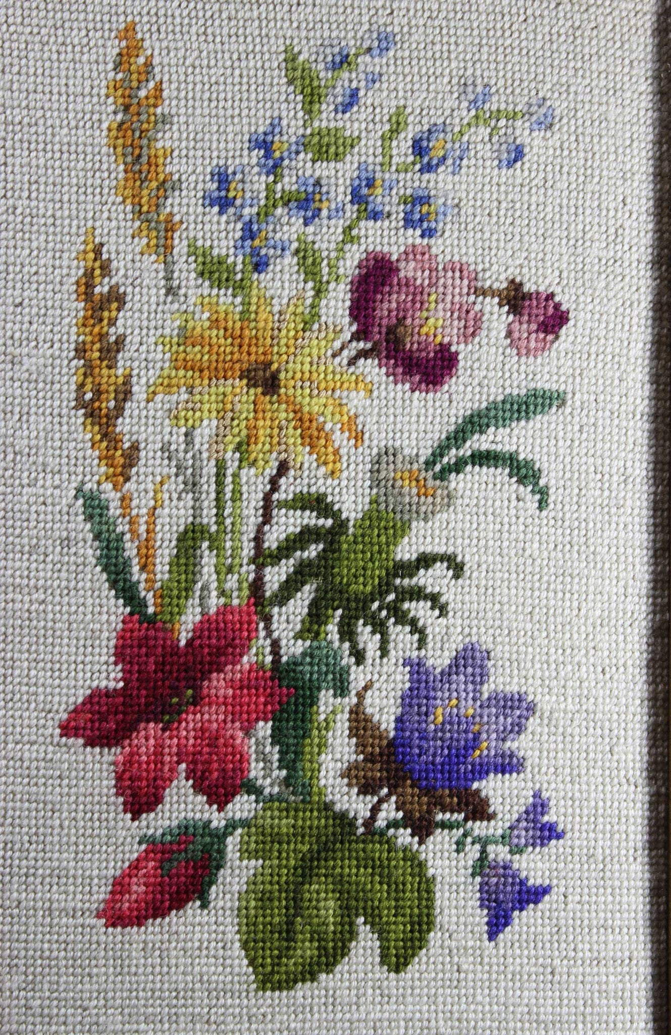 Needlepoint Floral - Framed