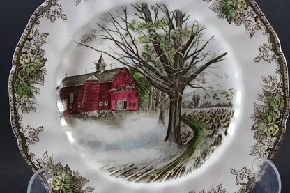 Friendly Village, Johnson Brothers, Large Dinner Plate - Autumn Mists