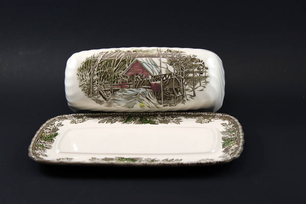 Johnson Brothers The Friendly Village Covered Butter Dish
