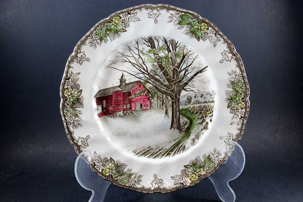 The Friendly Village, Johnson Brothers, Large Dinner Plate-Autumn Mists