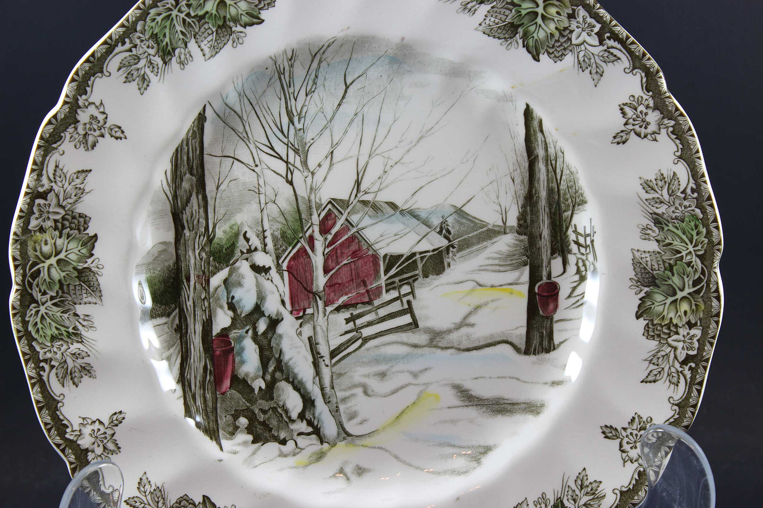 The Friendly Village, Johnson Brothers, Large Dinner Plate-Sugar Maples