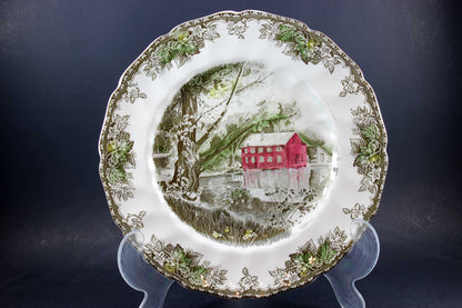 Friendly Village, Johnson Brothers, Large Dinner Plate - The Old Mill