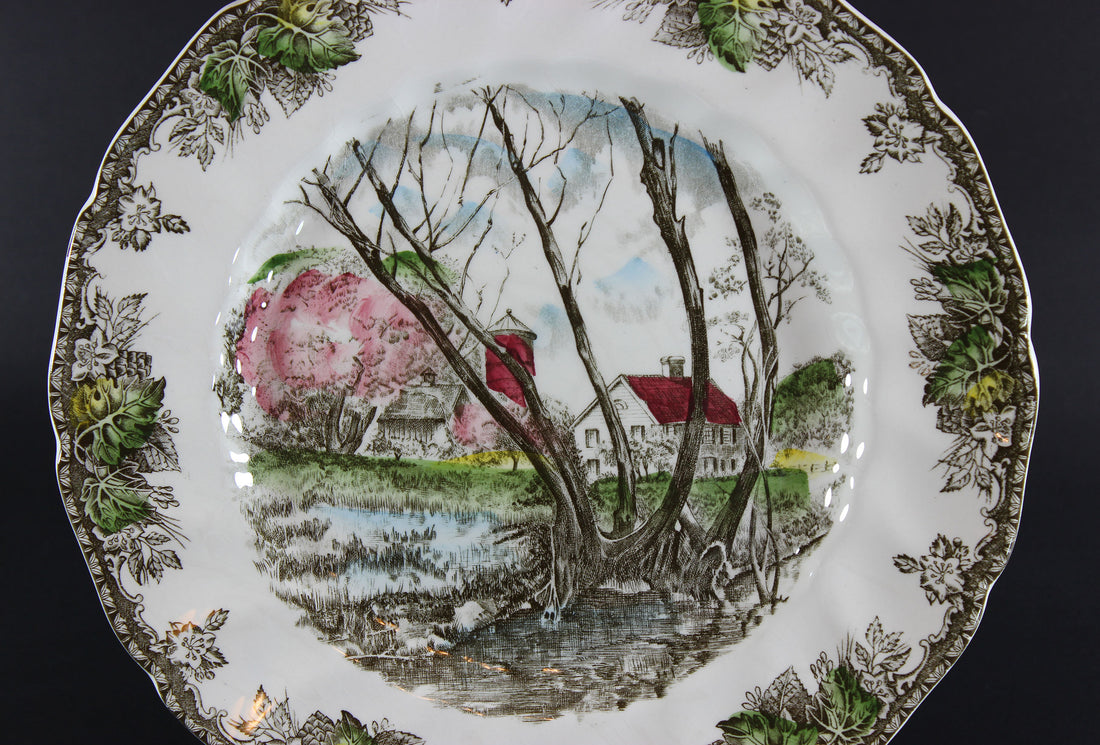 Friendly Village, Willow By The Brook Plate