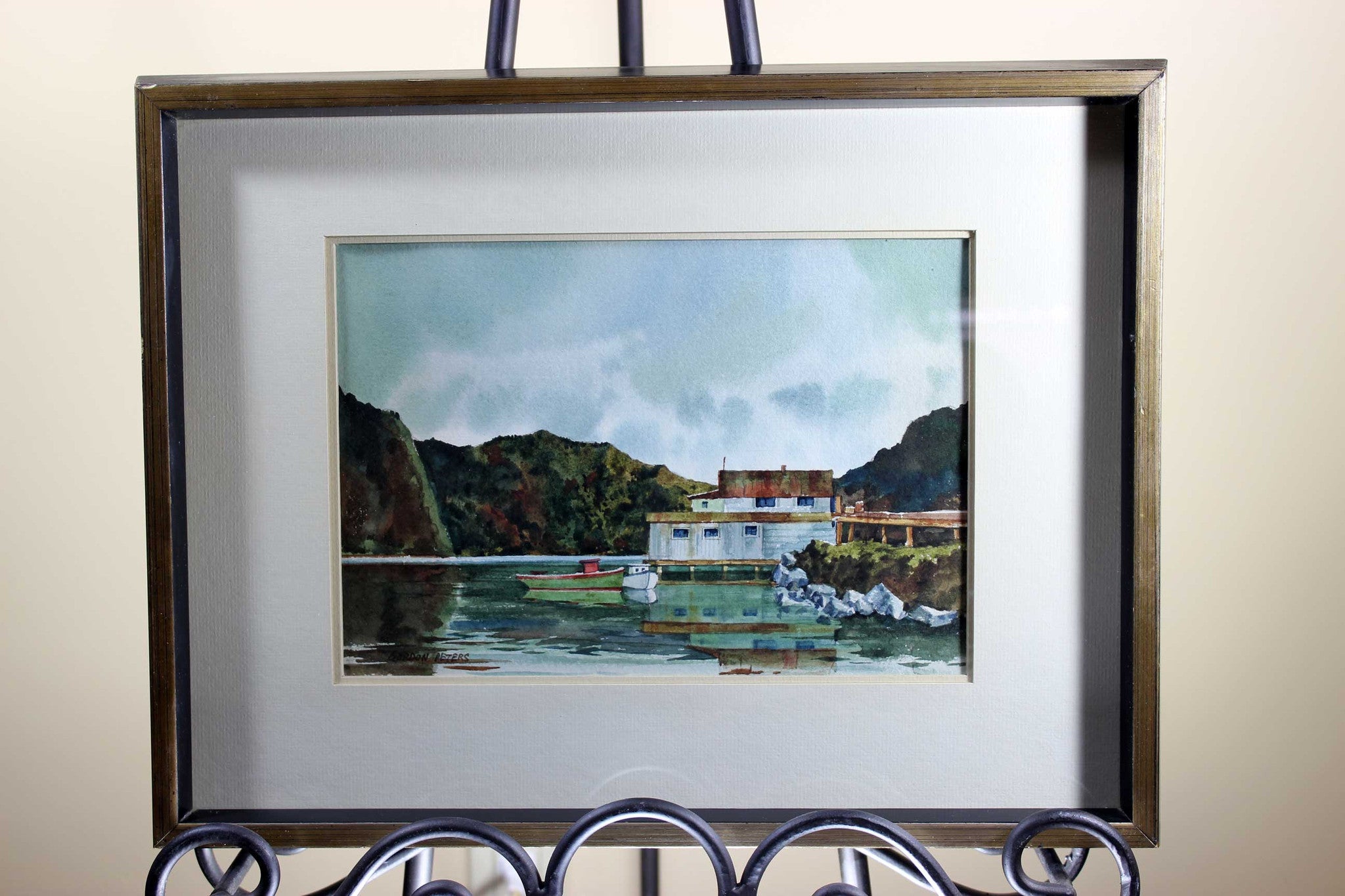 Gordon Peters Original Watercolour-Harbour