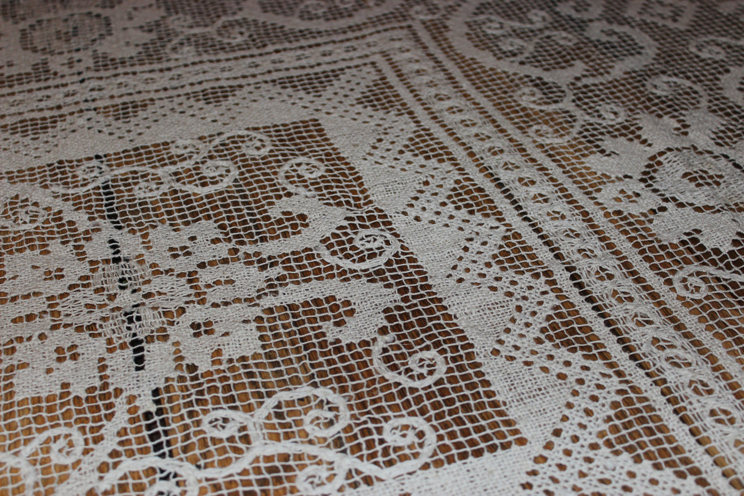 antique lace tablecloth handmade