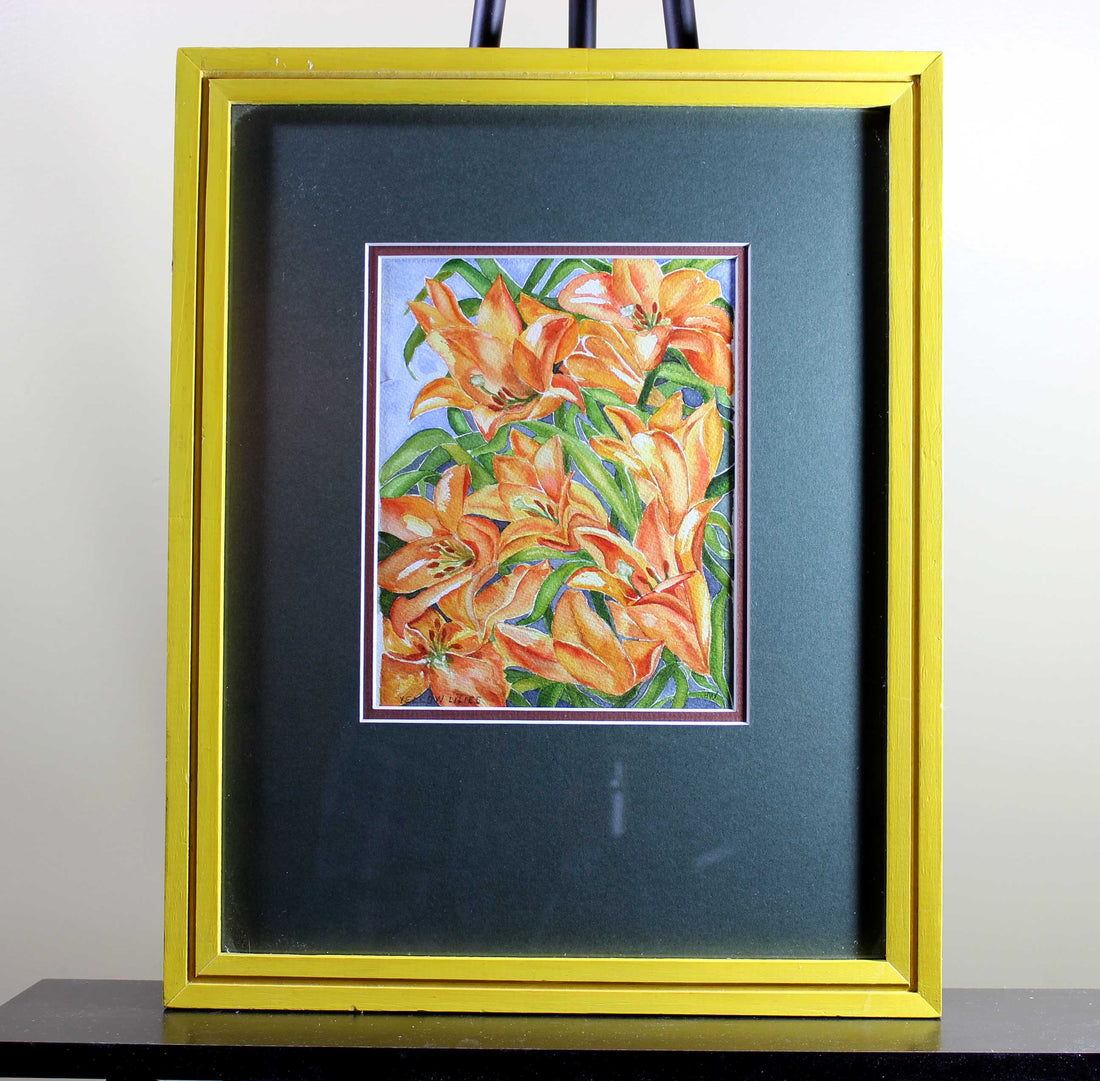 Helen Weiner, Yellow Lilies, Watercolour