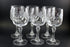 Princess House Bordeaux 7" Crystal Wineglasses (6)