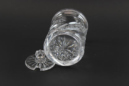 Czech Bohemia-Crystal Condiment Jar with Lid