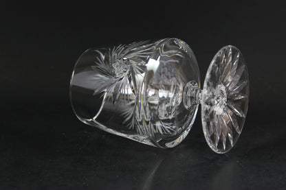 Pinwheel Crystal, Short Wine Glasses