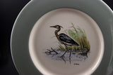 Great Blue Heron cabinet plate by Dennis Puleston