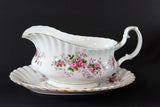 Lavender Rose Gravy Boat