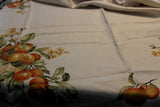 Linen Tablecloth, Fall Apples and Pears