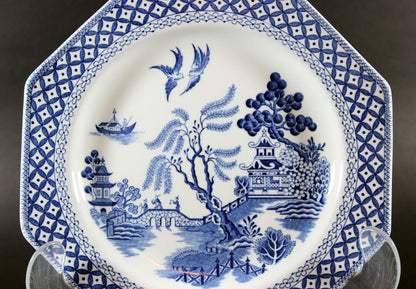 Blue Willow, Dinner Plate, Meakin, Staffordshire